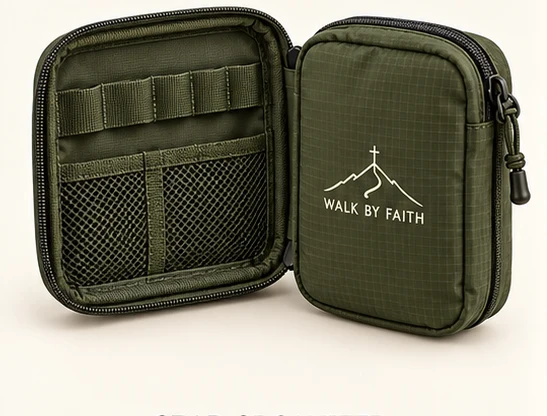 WALK BY FAITH Gear Organizer in Olivgrün